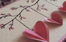 آموزش ساخت کارت پستال مدل قلب درهم