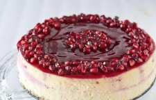 آموزش درست کردن چیز کیک انار دسری فوق العاده برای شب یلدا