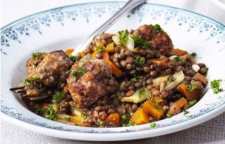 آموزش طبخ بورانی عدس و اسفناج با کوفته قلقلی غذای رژیمی خوشمزه و دلچسب