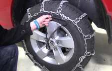 نحوه بستن زنجیر چرخ خودرو