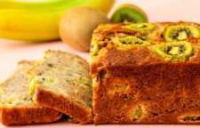 آموزش طبخ کیک موز و کیوی