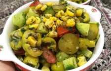 دستور تهیه سالاد ذرت و زیتون