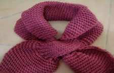 آموزش بافت شال گردن مدل پاپیونی با قلاب