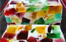 آموزش تهیه ژله بروکن گلاس یا ژله خورده شیشه یا ژله موزائیکی