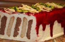 آموزش تهیه دسر بیسکویتی دو رنگ