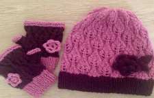 روش بافت کلاه مدل تمام برگ با میل