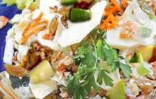 طرز تهیه سالاد سیب درختی