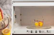 نحوه تمیز کردن مایکروویو با لیمو