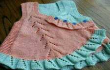 شیوه بافتن شنل زمستانی دخترانه با میل