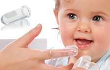 نحوه استفاده از مسواک انگشتی برای کودکان