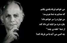 شعر فریاد از فریدون مشیری شاعر معاصر