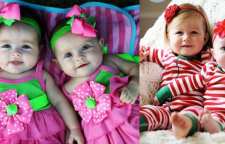 مدل لباس های نوزادی برای دوقلوها