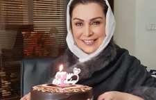 تیپ جذاب و زیبای ماه چهره خلیلی در جشن تولد 42 سالگی خود