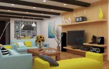 چیدمان دکوراسیون داخلی خانه با متراژ زیر پنجاه متر