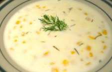 طرز پخت سوپ خامه ای ذرت شیرین