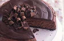 آموزش تهیه چیز کیک با شکلات تلخ