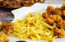 آموزش تهیه میگو و قارچ سوخاری غذایی دریایی خوشمزه و لذیذ