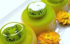 طرز تهیه ژله ویترینی کیوی دسر مجلسی خوشمزه
