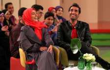 سمانه پاکدل و همسرش در برنامه خندوانه