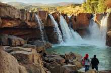 آبشار افرینه شهرستان پلدختر لرستان از پرآب ترین آبشارهای ایران