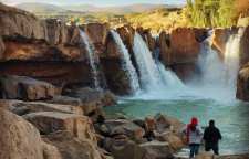آبشار افرینه شهرستان پلدختر لرستان از پرآب ترین آبشارهای ایران