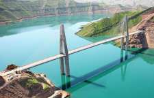 پل کابلی شهدای شهرستان لالی خوزستان بزرگترین پل معلق ایران