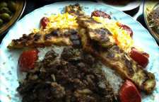 طرز پخت پلو گوشت با کباب تابه ای مرغ مخصوص سفره ی سحری