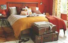 ایده متفاوت اتاق خواب نارنجی