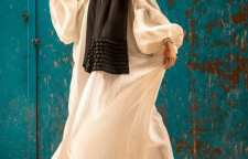 مانتو حریر گلدار و ست کردن آن