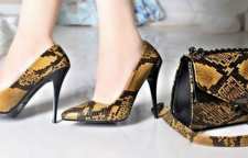 ایده ست کیف و کفش زیبای پوست ماری