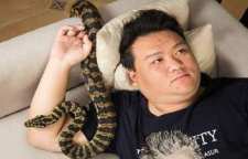 مار حیوان خانگی ترسناک