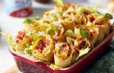 طرز پخت رول لازانیا غذای رژیمی بسیار خوشمزه