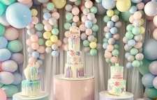 چندین دکور زیبا با استفاده از بادکنک های پاستلی