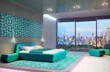 چندین دکوراسیون اتاق خواب سبز رنگ با طراحی زیبا
