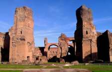 حمام های کاراکالا از جاذبه های تاریخی رم در کشور ایتالیا