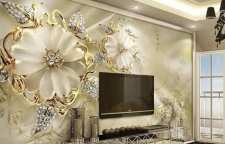 مدل ها و طرح های جدید کاغذ دیواری برای سالن پذیرایی