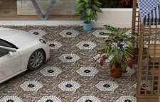 انواع مدل سرامیک کف حیاط با طرح های جدید و شیک