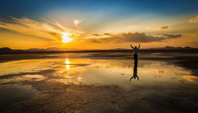 دریاچه نمک حوض سلطان قم آینه طبیعی ایران