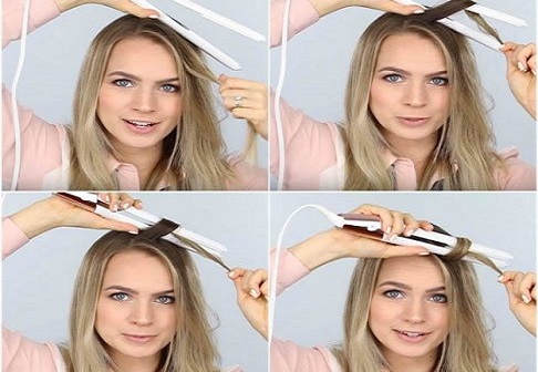 آموزش تصویری و مرحله به مرحله فر کردن مو ها با اتوی مو