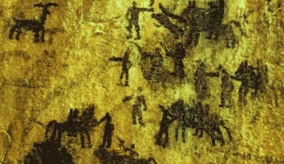 غار دوشه خرم آباد با نقوش 4500 سال پیش از میلاد