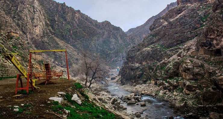 روستای پالنگان کامیاران در استان کردستان