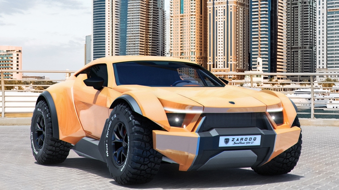ابر خودرو و شاسی بلند زاروق شن نورد اماراتی