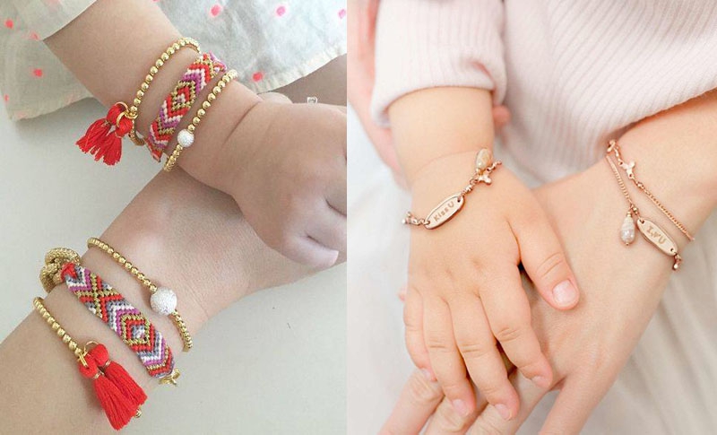 ست زیبای دستبندهای  مادر و دختری