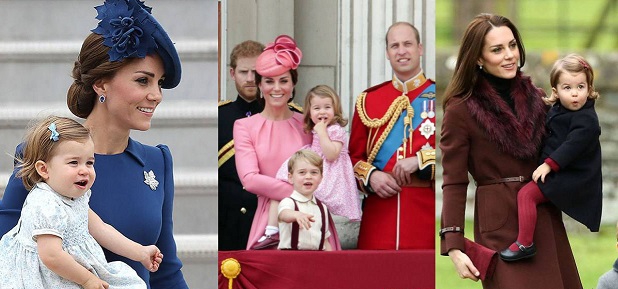 مدل لباس های پرنسس شارلوت دختر کیت میدلتون و نوه ملکه انگلیس در مراسم های مختلف