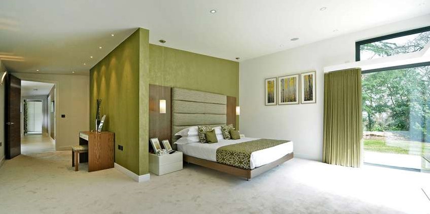 چندین دکوراسیون اتاق خواب سبز رنگ با طراحی زیبا