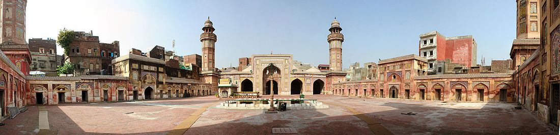 مسجد وزیر خان در شهر لاهور کشور پاکستان