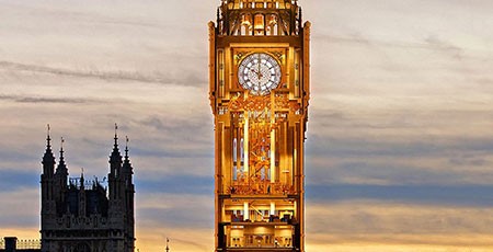 ساعت بیگ بن در لندن بزرگترین برج ساعت دنیا